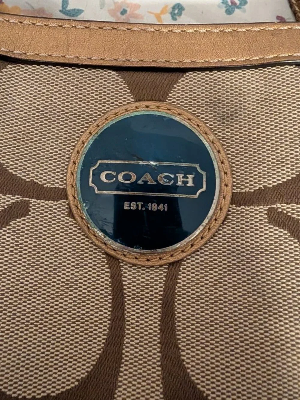 Coach Legacy Rainbow Stripe Signature Jacquard Tote F15588